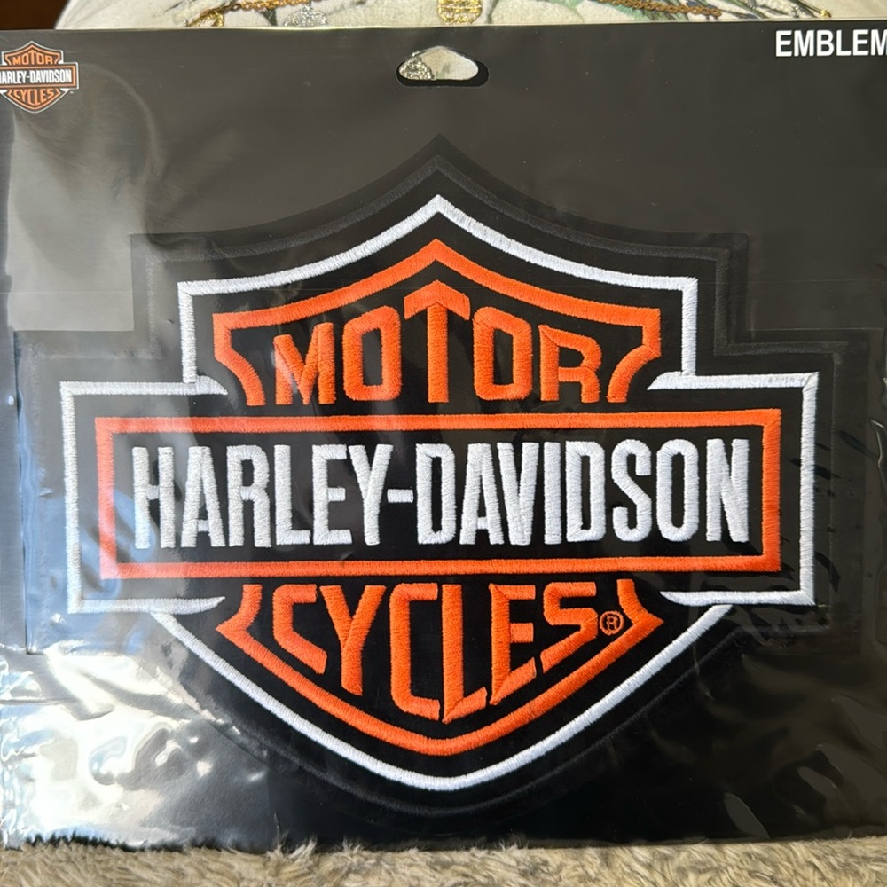 Harley Davidson emblem sew on patch